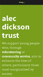 Mobile Screenshot of alecdicksontrust.org.uk